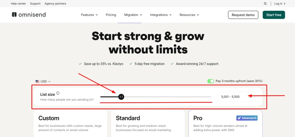 Omnisend login step 2